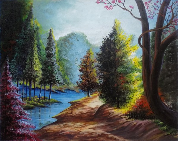 MOTHER NATURE LANDSCAPE PAINTING 1 by ASP ARTS